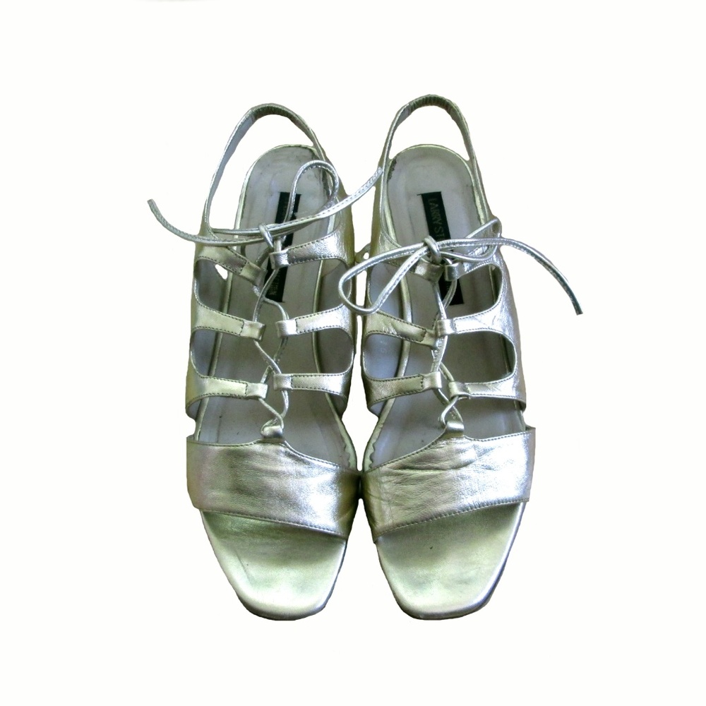 Larry Stuart Hand Made Gold Leather Sandals ~ 9.5M